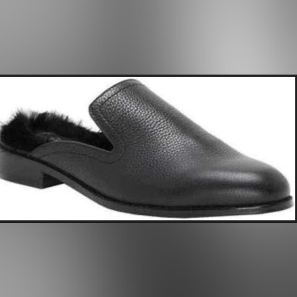 1.STATE Black Fur-Trimmed Shoes